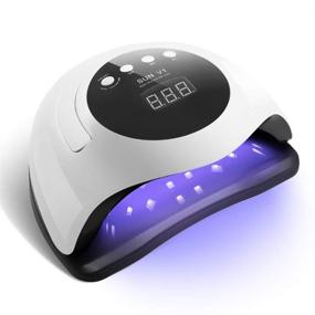 img 4 attached to 💅 168W UV LED Nail Lamp: Fast Gel Nail Dryer for Salon & Home