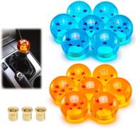 ezauto wrap universal blue dragon ball z 2 star 54mm shift knob with adapters will fit most cars logo