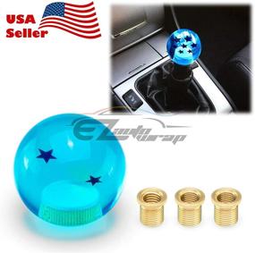 img 3 attached to EzAuto Wrap Universal Blue Dragon Ball Z 2 Star 54Mm Shift Knob With Adapters Will Fit Most Cars