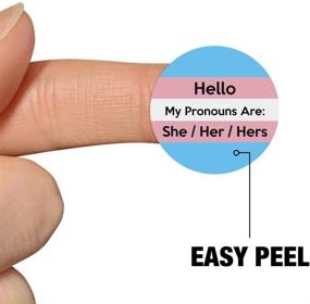 img 1 attached to 🗓️ Pronoun Stickers: She/Her/Hers Gender Identity Planner Calendar Scrapbooking Crafting