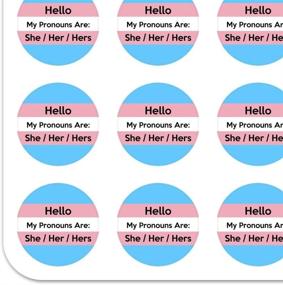 img 3 attached to 🗓️ Pronoun Stickers: She/Her/Hers Gender Identity Planner Calendar Scrapbooking Crafting