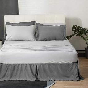 img 1 attached to 😴 Bedsure Queen Comforter Set - 8 Piece Reversible Bed Set Bed in A Bag Queen – Grey Queen Bedding Sets: Comforters, Sheets, Pillowcases & Shams Included