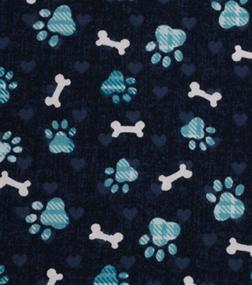 img 2 attached to 🐾 Premium Limited Edition Puppy Bumpers Blue Paw Prints - Specially Designed for Small Dogs (Up to 10")