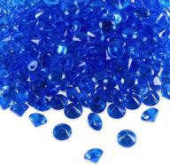 💎 eye-catching royal blue acrylic round diamond crystals for table scatters, vase fillers, weddings, crafts – 240 pieces (1 pound) logo