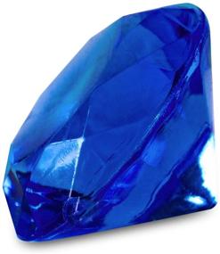 img 2 attached to 💎 Eye-Catching Royal Blue Acrylic Round Diamond Crystals for Table Scatters, Vase Fillers, Weddings, Crafts – 240 Pieces (1 Pound)