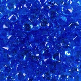 img 1 attached to 💎 Eye-Catching Royal Blue Acrylic Round Diamond Crystals for Table Scatters, Vase Fillers, Weddings, Crafts – 240 Pieces (1 Pound)