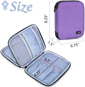 img 1 attached to 👜 Luxja Double-Layer Carrying Bag for Cricut Pen Set and Basic Tool Set - Organize and Transport Your Cricut Accessories (Purple, Bag Only)