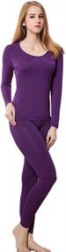 img 3 attached to 🌬️ HEROBIKER Women's Ultra Soft Thermal Underwear Set: Top & Bottom Base Layer Long Johns with Fleece Lining for Ultimate Winter Warmth