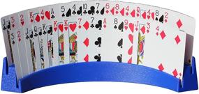 img 4 attached to 🃏 Twin Tier Premier Playing Card Holder (Set of 2) - Organize and Store up to 32 Cards with Ease - 12 1/2" x 4 1/2" x 2 1/4" - Stackable Design - Made in The USA