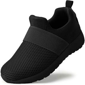 img 4 attached to Kids Running Sneakers - QIJGS Toddler/Little Kid Boys Girls Athletic Tennis Walking Shoes