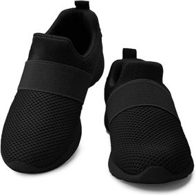 img 2 attached to Kids Running Sneakers - QIJGS Toddler/Little Kid Boys Girls Athletic Tennis Walking Shoes