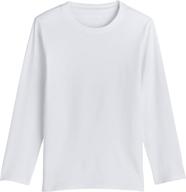 coolibar 50+ kid's coco plum long sleeve t-shirt for sun protection - stay cool and safe! logo