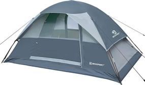 img 4 attached to 🏕️ Bessport Camping Tent 2 Person: Waterproof Lightweight Backpacking Tent with Two Doors - Ideal for Outdoor Adventures, Hiking, Mountaineering, and Travel