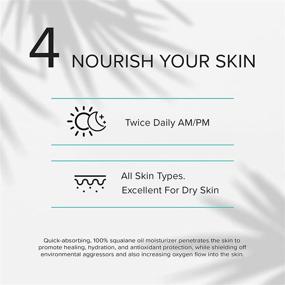 img 2 attached to 🌿 Clarity Rx Nourish Your Skin 100% Moisturizing Squalane Oil: Plant Based Antioxidant Face Oil for All Skin Types, Paraben Free & Natural Skin Care - 1 fl oz