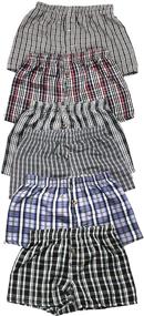 img 1 attached to 🩲 Trendy Tartan Patterned Boxer Shorts: Boys' Must-Have Clothing for Underwear!
