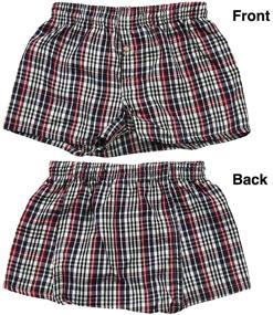 img 3 attached to 🩲 Trendy Tartan Patterned Boxer Shorts: Boys' Must-Have Clothing for Underwear!