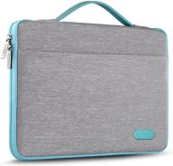 💻 hseok laptop sleeve 13-13.5 inch case briefcase: a spill-resistant handbag for macbook air/pro, xps 13, surface book & more - silver grey logo
