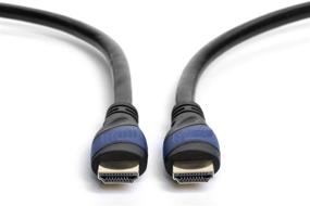 img 1 attached to 🔵 Кабель HDMI CableVantage 75 футов, V1.4 высокоскоростной с поддержкой Ethernet Audio Return (ARC), пропускная способность до 18 Гбит / с, готов к 3D HD 1080p, оплетенный нейлоновый шнур с золотистыми разъемами - синий.