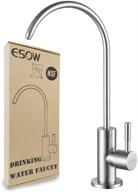 esow kitchen water filter faucet: lead-free & durable stainless steel design for reverse osmosis units or water filtration systems logo