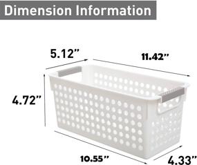 img 3 attached to 🗄️ Compact and Versatile: Citylife 6 PCS Small Plastic Storage Baskets for Bathroom, Kitchen, and Pantry Organization