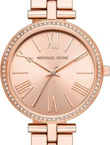 img 1 attached to 🕰️ Стильные и изысканные: часы Michael Kors Maci из нержавеющей стали с трехконечным механизмом.