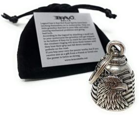 img 1 attached to 🦅 Introducing Bravo Bells US Flag Eagle Bell: A Must-Have Biker Bell Accessory or Key Chain for Good Luck on Your Road Adventures