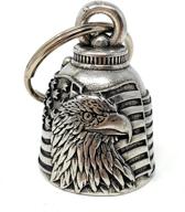 🦅 introducing bravo bells us flag eagle bell: a must-have biker bell accessory or key chain for good luck on your road adventures logo