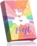 🦄 unicorn playing cards - premium deck with vibrant rainbow colors for kids & adults - perfect for poker games logo
