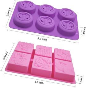 img 3 attached to METLUCK Silicone Soap Molds - 3 PCS Bee Honeybee DIY Soap 🐝 Molds for Soap Making, Lotion Bar, Jello, Bath Bomb, Beeswax, Resin, Chocolate, Dessert