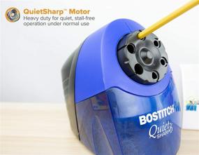 img 3 attached to BOSTITCH QuietSharp 6 Heavy Duty Electric Pencil Sharpener - Classroom Essential, 6-Holes, Blue (EPS10HC)