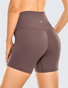 img 3 attached to 🩲 CRZ YOGA Women's Naked Feeling Biker Shorts - Ultimate Comfort and Support for Yoga, Workout, and Running