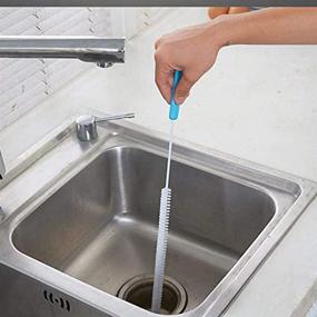 img 4 attached to 🪠 2-Pack Jumper Joo Bendable Sink Overflow Drain Brush, 28 inch (71cm), Ideal for Bathroom and Kitchen Sewer Drain Cleaning