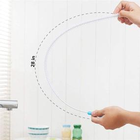 img 1 attached to 🪠 2-Pack Jumper Joo Bendable Sink Overflow Drain Brush, 28 inch (71cm), Ideal for Bathroom and Kitchen Sewer Drain Cleaning