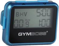 🏋️ gymboss teal blue metallic gloss interval timer and stopwatch - enhancing seo логотип