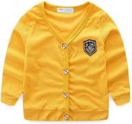 👕 cute embroidered casual cardigan jacket for little boys from mud kingdom logo