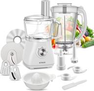 🥣 ktmaii compact food processor blender combo: 5 cup bowl, 500 watts, white логотип