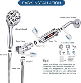 img 2 attached to 🚿 REINVIGU Shower Head Filter - Multi-Stage Bead Stone for Superior Hard Water Softening. Rapid Chlorine Removal for Optimal Performance with All Shower Head Types. High Output Enhances Hydration & Rejuvenates Dry Skin and Hair.