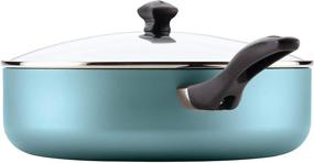 img 2 attached to 🍳 6 Quart Blue Farberware Jumbo Cooker/Saute Pan, Dishwasher Safe & Nonstick, with Helper Handle
