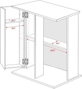 img 2 attached to 🔐 Черный запирающийся медиа шкаф для хранения от Prepac