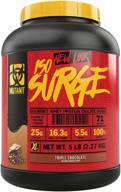 🏋️ mutant iso surge whey protein powder - fast acting muscle recovery & strength builder with high quality ingredients - 5 lb triple chocolate logo