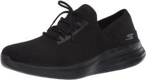 img 4 attached to 👟 Black Skechers Women's Walking Sneaker: Comfy & Stylish Women's Shoes