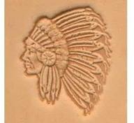 🧵 tandy leather native american chief craftool® 3-d stamp 88429-00 logo