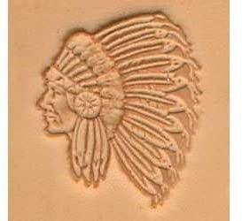 img 1 attached to 🧵 Tandy Leather Native American Chief Craftool® 3-D Stamp 88429-00