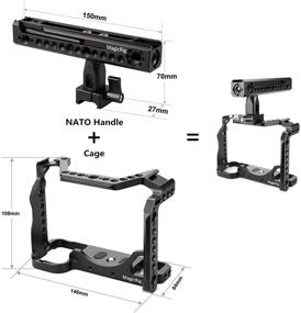 img 3 attached to 📷 MAGICRIG Camera Cage + Rotating NATO Handle: Perfect Rig for Sony Alpha 7SIII / A7SIII