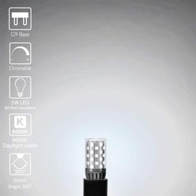 img 2 attached to 💡 Dimmable 5W Daylight White 6000K LED Light Bulb - KLG G9