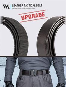 img 3 attached to WOLFANT Leather Tactical Genuine Release Men's Accessories for Belts