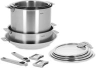 🍳 cristel strate set of handles: 13 piece silver collection for ultimate cooking convenience logo