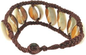 img 2 attached to Cowrie Shells Ladder Braided Bracelet