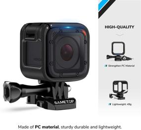 img 1 attached to 📷 Sametop Frame Mount Housing Case: Compatible with GoPro Hero 5 Session, Hero 4 Session, Hero Session Cameras - Ultimate Protection for Your Action Camera!