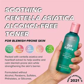 img 3 attached to I DEW CARE Zen Kitten: Non-comedogenic Alcohol-Free Toner with Centella Asiatica for Blemish-Prone and Sensitive Skin - Korean Skincare, Vegan, Cruelty-Free